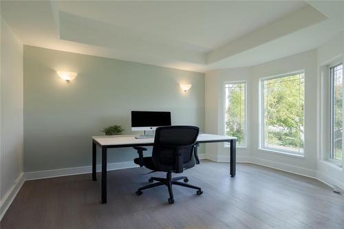 virtually staged - 2 Parkside Place, Steinbach, MB - Indoor Photo Showing Office