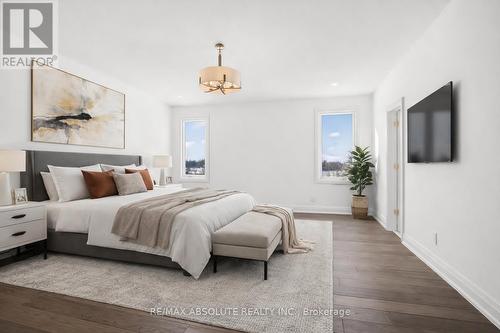 Virtually staged primary bedroom - 989 William Mooney Road, Ottawa, ON - Indoor Photo Showing Bedroom