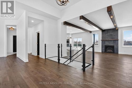 View from entrance - 989 William Mooney Road, Ottawa, ON - Indoor With Fireplace