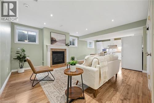 60A Eastview Road, Guelph, ON - Indoor Photo Showing Living Room With Fireplace