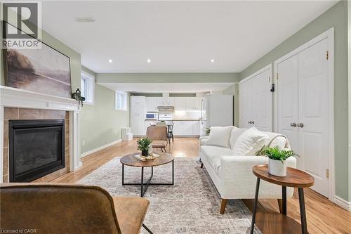 60A Eastview Road, Guelph, ON - Indoor Photo Showing Living Room With Fireplace