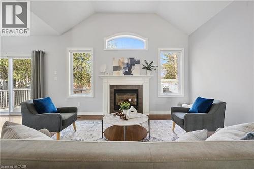 60A Eastview Road, Guelph, ON - Indoor Photo Showing Living Room With Fireplace