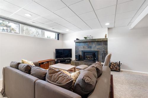 503 River Road, Winnipeg, MB - Indoor With Fireplace