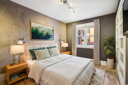 Chambre à coucher principale - 2-5141 Boul. St-Michel, Montréal (Rosemont/La Petite-Patrie), QC - Indoor Photo Showing Bedroom