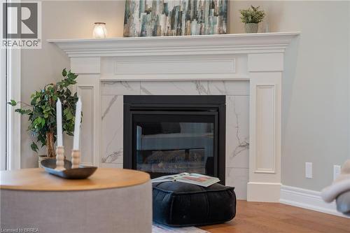 159 Craddock Boulevard, Jarvis, ON - Indoor Photo Showing Living Room With Fireplace