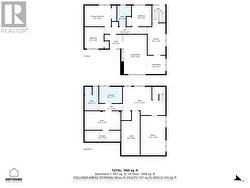 Main Floor & Basement Floor Plan - 