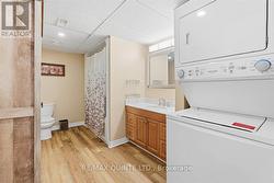 Lower level full bath with laundry - 