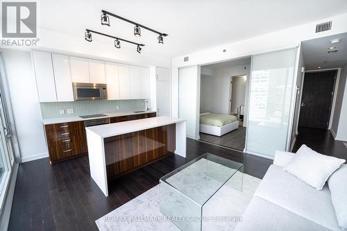 Kitchen with Quartz Counters & European Appliances - 1502 - 300 Lisgar Street, Ottawa, ON - Indoor Photo Showing Kitchen