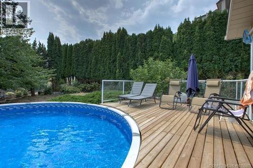 3940 Angus Drive, West Kelowna, BC - Outdoor With Above Ground Pool With Deck Patio Veranda