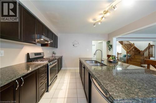 335 Falling Green Crescent, Kitchener, ON - Indoor Photo Showing Kitchen With Double Sink
