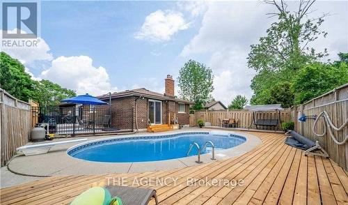 29 Culpepper Drive, Waterloo, ON - Outdoor With In Ground Pool With Deck Patio Veranda With Backyard