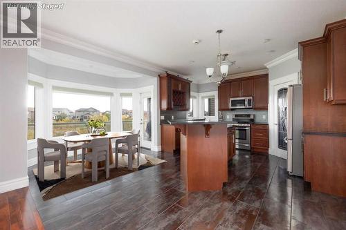 Breakfast Nook Virtually Staged - 145 Fireweed Crescent, Fort Mcmurray, AB - Indoor Photo Showing Kitchen