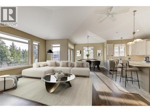 Virtually Staged - 4035 Gellatly Road S Unit# 273, West Kelowna, BC - Indoor Photo Showing Living Room