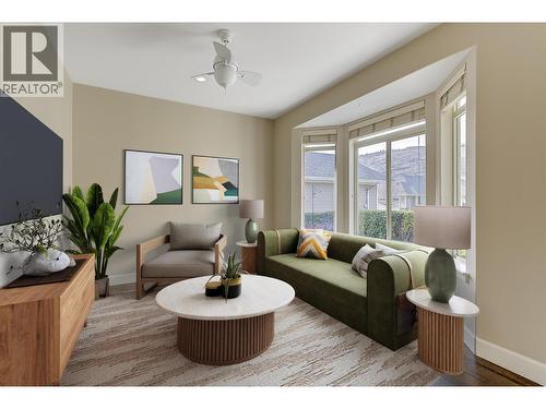 Family Room Virtually Staged - 4035 Gellatly Road S Unit# 273, West Kelowna, BC - Indoor Photo Showing Living Room