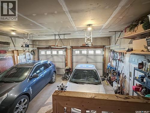 110 Sunset Crescent, Balcarres, SK - Indoor Photo Showing Garage