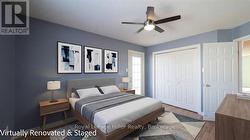 Virtually Staged Primary Bedroom Main Floor - 