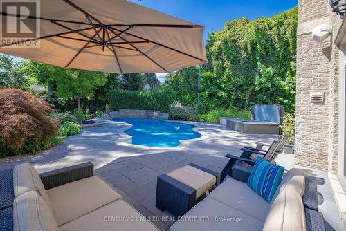 266 Tracina Drive, Oakville, ON - Outdoor With In Ground Pool With Deck Patio Veranda