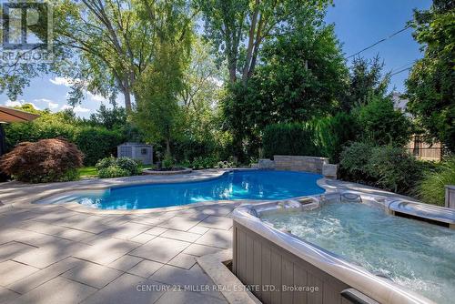 266 Tracina Drive, Oakville, ON - Outdoor With In Ground Pool With Backyard
