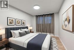 Bedroom is virtually staged - 