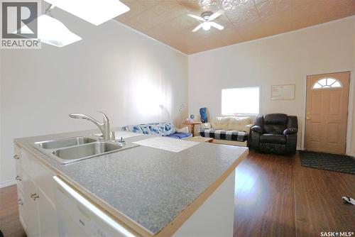 116 Main Street, Avonlea, SK - Indoor Photo Showing Kitchen With Double Sink