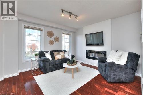38 Heatherwood Place, Kitchener, ON - Indoor Photo Showing Living Room With Fireplace