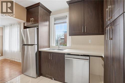 41 Paradise Road S, Hamilton, ON - Indoor Photo Showing Kitchen With Stainless Steel Kitchen With Double Sink