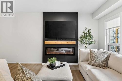 6205, 20295 Seton Way Se, Calgary, AB - Indoor Photo Showing Living Room