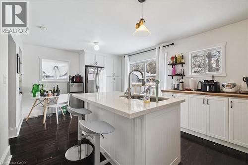 9 Barclay Street, Hamilton, ON - Indoor Photo Showing Kitchen With Double Sink With Upgraded Kitchen