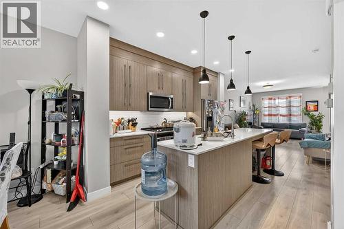 132 Corner Meadows Gate Ne, Calgary, AB - Indoor Photo Showing Kitchen With Upgraded Kitchen