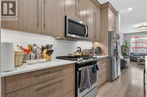 132 Corner Meadows Gate Ne, Calgary, AB - Indoor Photo Showing Kitchen With Upgraded Kitchen