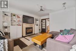 Living Room with Cozy Fireplace - 