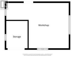 Floor Plan for detached workshop - 