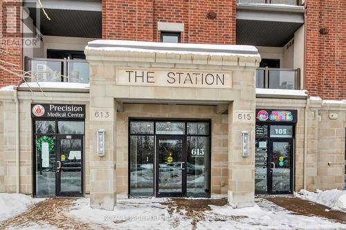 Classic design stone entrance. - 408 - 615 Longfields Drive, Ottawa, ON - Outdoor With Balcony