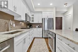 Granite counters, note the built in oven - 