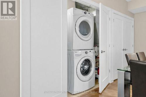 Stacked W/D closet - 408 - 615 Longfields Drive, Ottawa, ON - Indoor Photo Showing Laundry Room