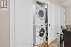 Stacked W/D closet - 