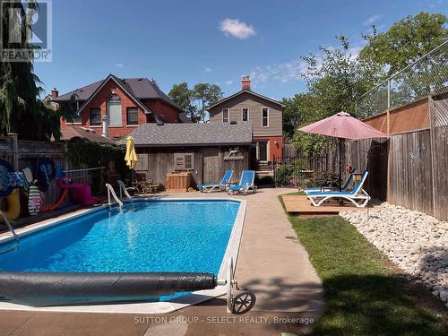 908 Maitland Street, London East (East B), ON - Outdoor With In Ground Pool With Deck Patio Veranda