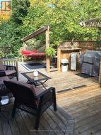 Backyard deck - picture before wood replacement - 