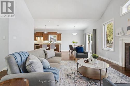 60A Eastview Road, Guelph (Grange Road), ON - Indoor Photo Showing Living Room With Fireplace