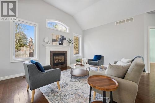 60A Eastview Road, Guelph (Grange Road), ON - Indoor Photo Showing Living Room With Fireplace