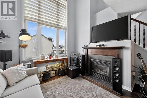 360 Galston Private, Ottawa, ON - Indoor Photo Showing Living Room With Fireplace