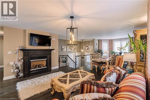 52 Amelia Street, Paris, ON - Indoor Photo Showing Living Room With Fireplace