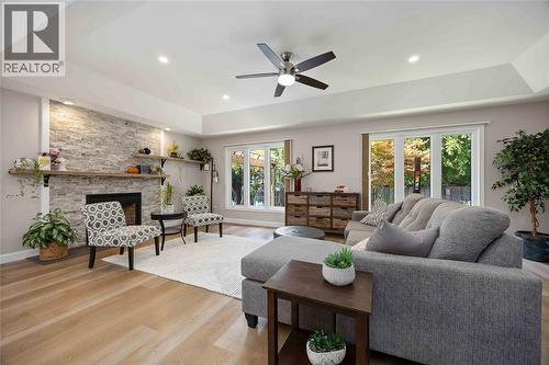 123 Cassandra Boulevard, Sarnia, ON - Indoor Photo Showing Living Room With Fireplace