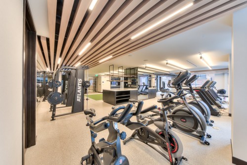 Exercise Room - 918-1518 Rue Sherbrooke O., Montréal (Ville-Marie), QC - Indoor Photo Showing Gym Room