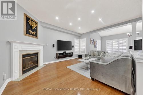 3367 Aquinas Avenue, Mississauga, ON - Indoor Photo Showing Living Room With Fireplace