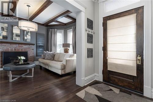 47 Mountain Park Avenue, Hamilton, ON - Indoor Photo Showing Living Room With Fireplace