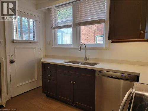 43 Barnesdale Avenue S, Hamilton, ON - Indoor Photo Showing Kitchen With Double Sink
