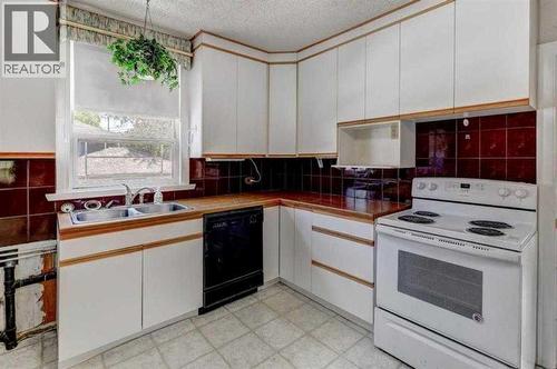 1402 Crescent Road Nw, Calgary, AB - Indoor Photo Showing Kitchen With Double Sink