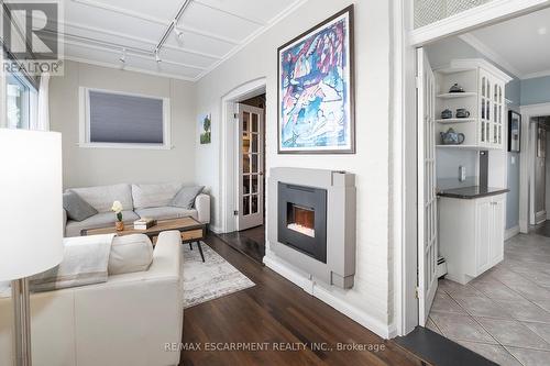 47 Mountain Park Avenue, Hamilton, ON - Indoor Photo Showing Living Room With Fireplace