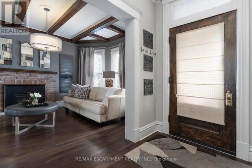 47 Mountain Park Avenue, Hamilton, ON - Indoor Photo Showing Living Room With Fireplace